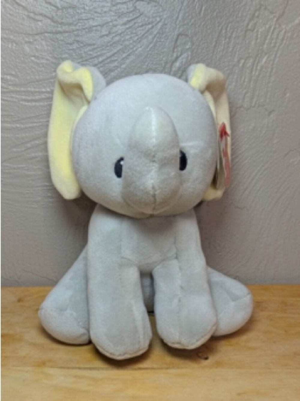 Ty Gray and Yellow Elephant Plush Stuffed Animal